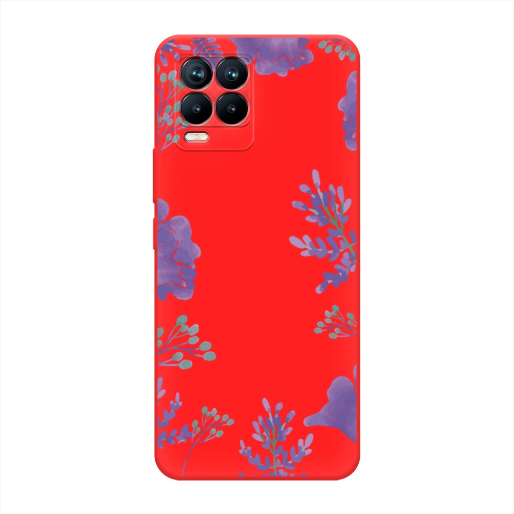 

Чехол Awog на Realme 8/8 Pro "Сиреневая цветочная рамка", Разноцветный, 255553-1