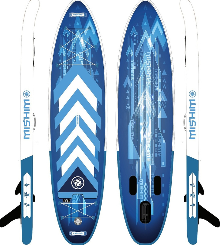 

SUP-борд MISHIMO STAR TREK 11.4 350х82х15, до 140 кг, Белый;синий, STAR TREK