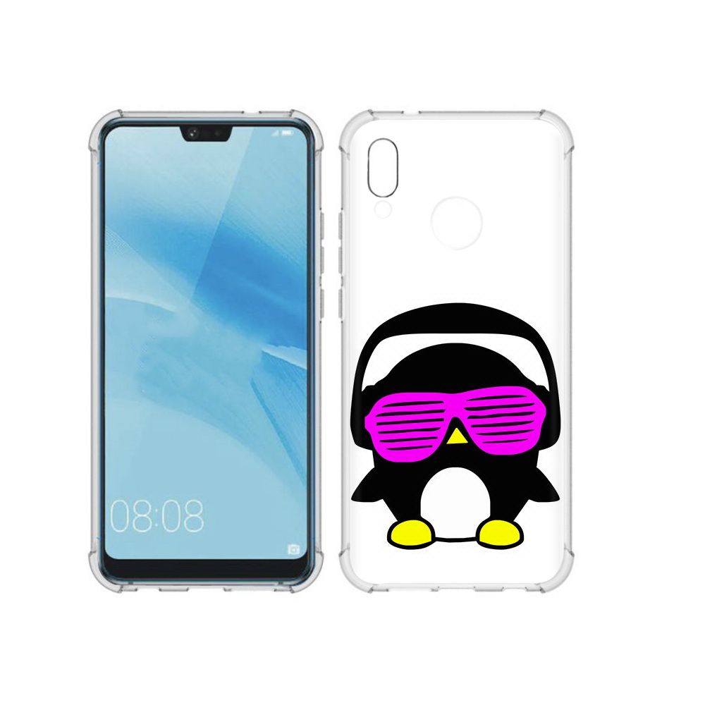 

Чехол MyPads Tocco для Huawei P20 Lite пингвин (PT130405.51.541), Прозрачный, Tocco