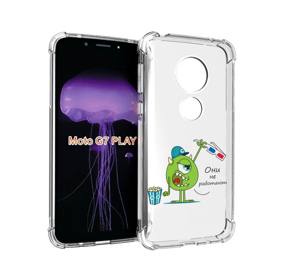 

Чехол MyPads Очки не работают для Motorola Moto G7 Play, Прозрачный, Tocco