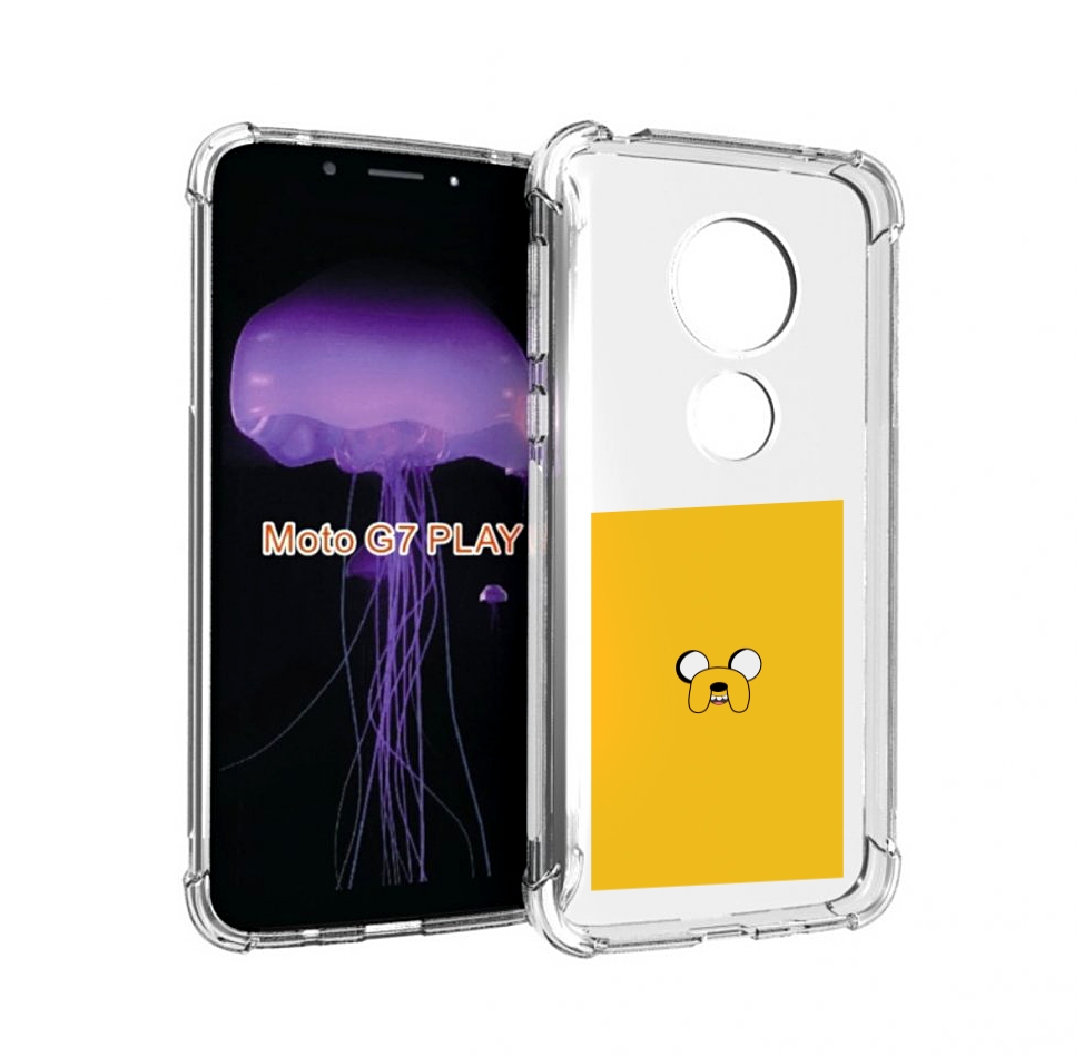 

Чехол MyPads Джейк-время-приключений для Motorola Moto G7 Play, Прозрачный, Tocco