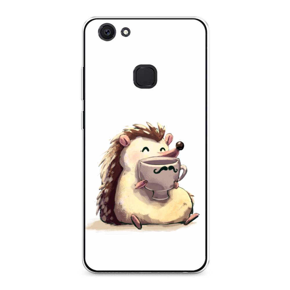 

Чехол Awog на Vivo V7 Plus "Еж кофеман", Разноцветный, 260750-10