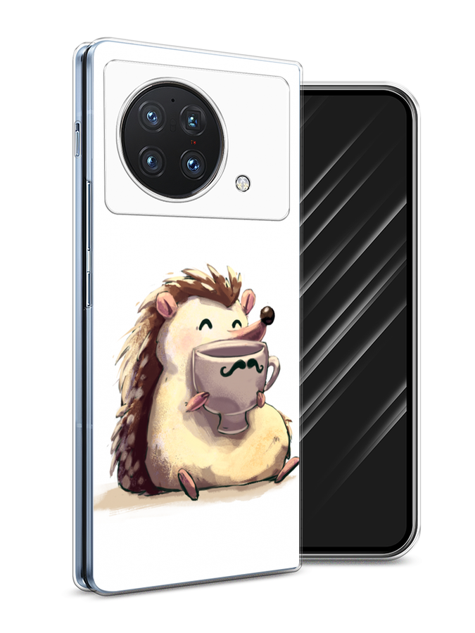 

Чехол Awog на Vivo X Fold "Еж кофеман", Разноцветный, 266750-10