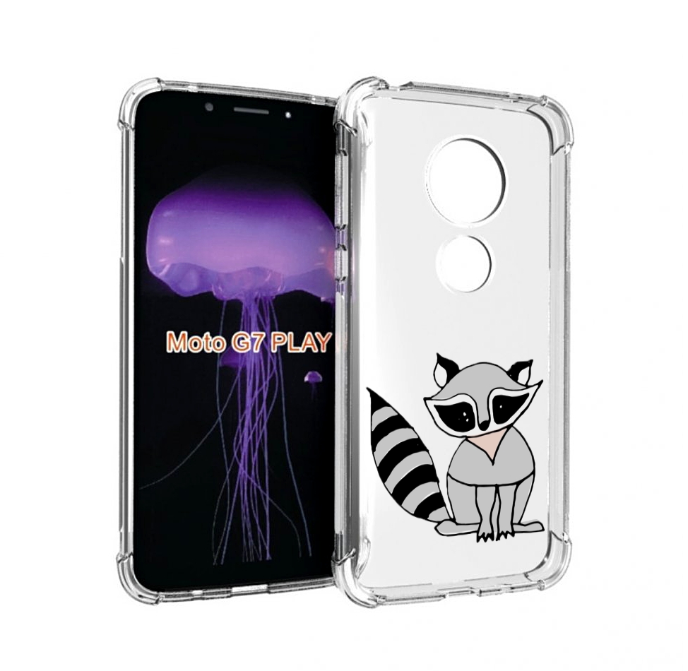 

Чехол MyPads Енотик для Motorola Moto G7 Play, Прозрачный, Tocco