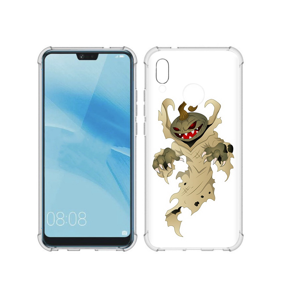 

Чехол MyPads Tocco для Huawei P20 Lite призрак хэллоуина (PT130405.51.555), Прозрачный, Tocco