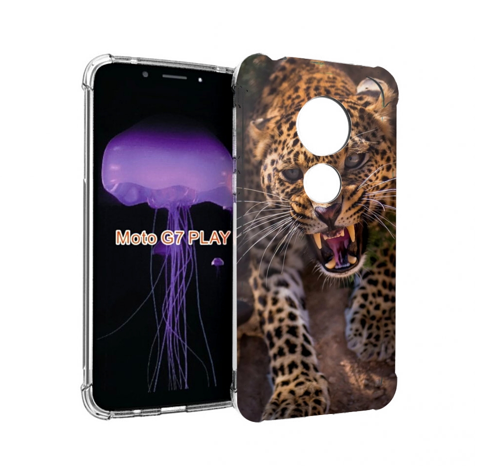 

Чехол MyPads Злой-гепард для Motorola Moto G7 Play, Прозрачный, Tocco