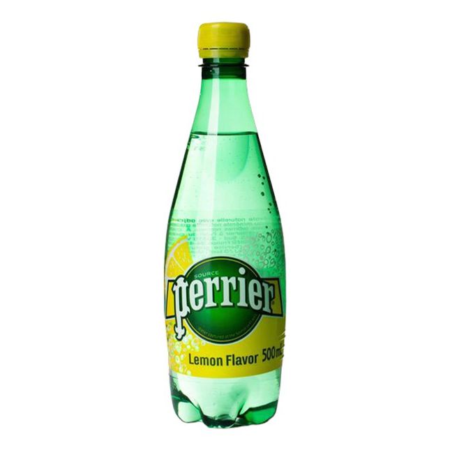 Вода минеральная Perrier газированная со вкусом лимона 500 мл