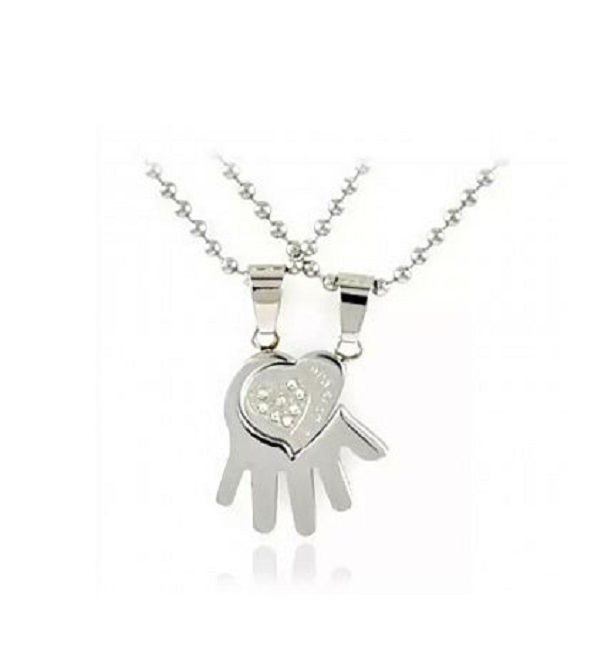 

Парные кулоны из стали DC243, фианит, DC243