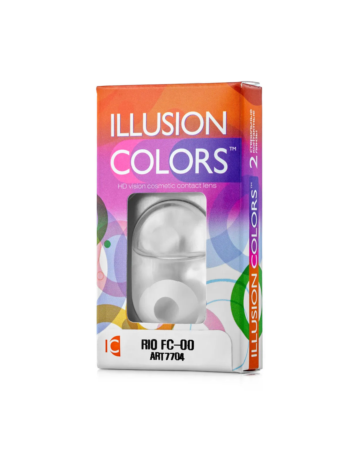 Купить Контактные линзы ILLUSION colors RIO FC-27 0, 0D R8.6 желтый 2 шт.