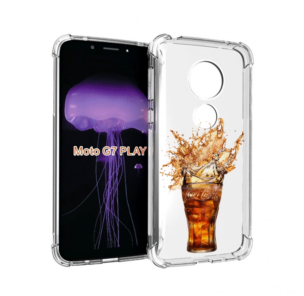 

Чехол MyPads Кола-в-стакане для Motorola Moto G7 Play, Прозрачный, Tocco