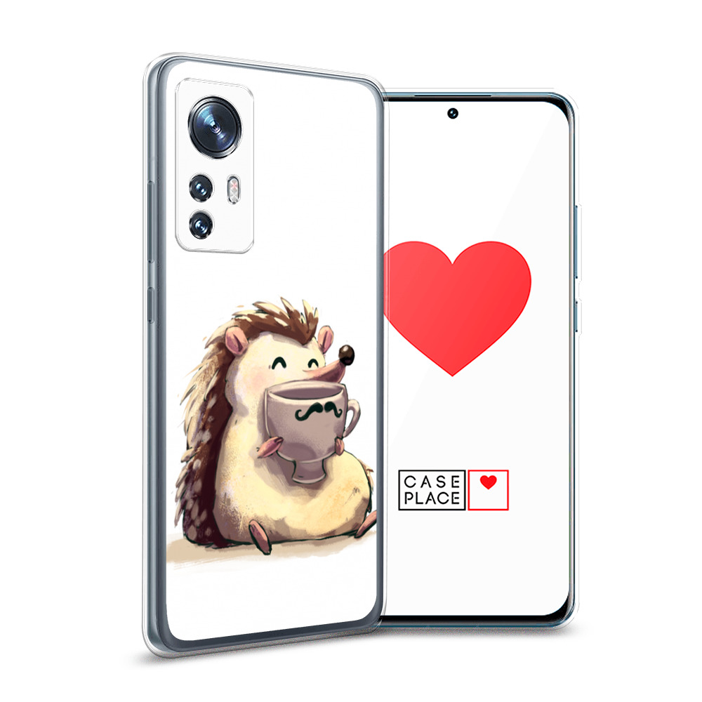 

Силиконовый чехол Awog "Еж кофеман" для Xiaomi 12, Белый, 312350-10