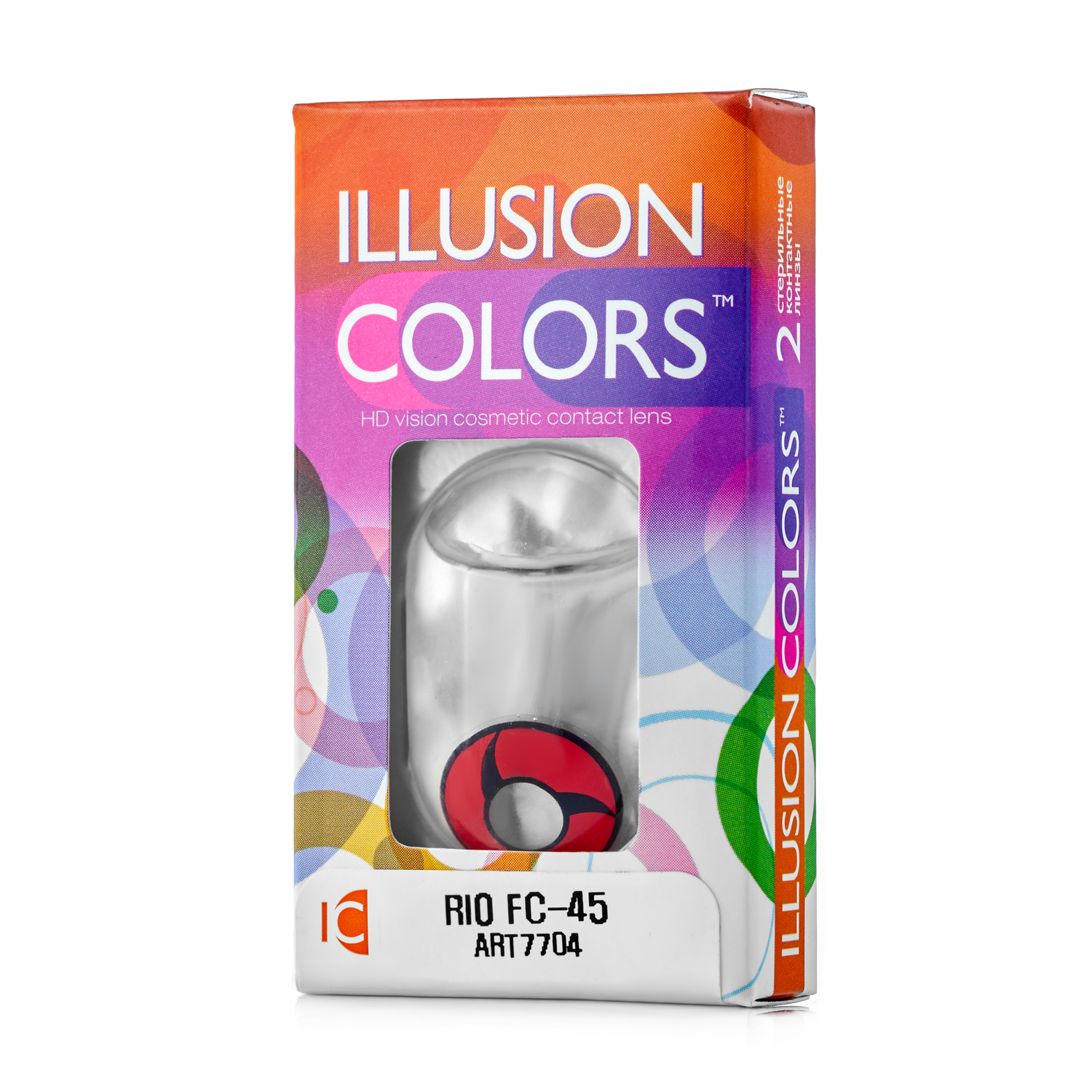 Купить Контактные линзы ILLUSION colors RIO FC-45 0, 0D R8.6 2шт.