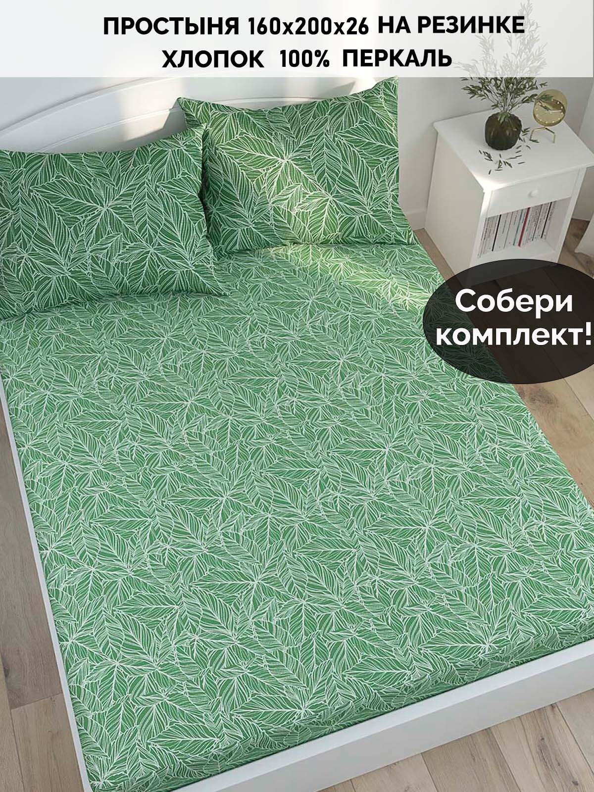 

Простынь на резинке Кот Коттон Джунгли 160х200 см, RS550/0-16-0/0