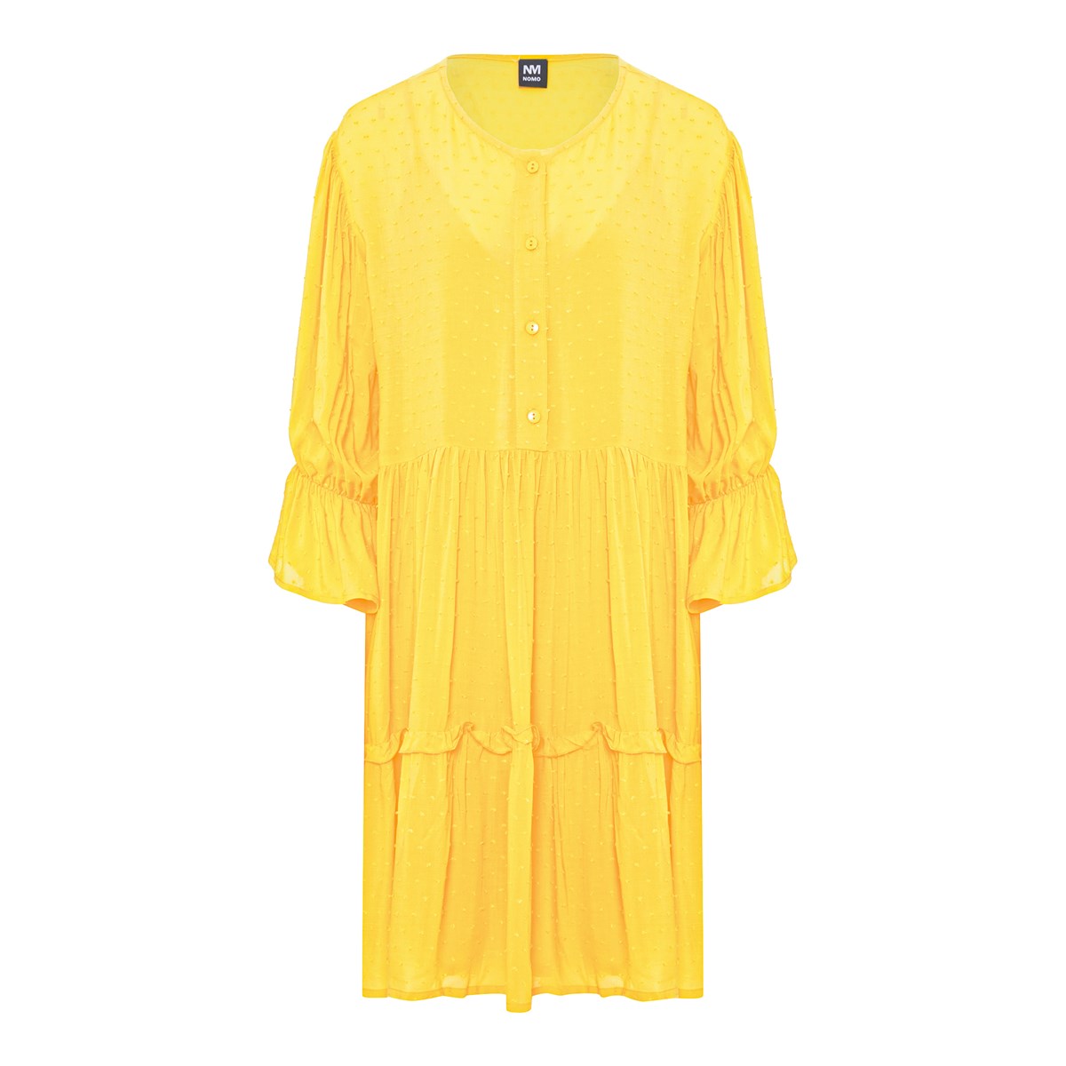 

Платье женское NM-NOMO 31615 желтое S/M, Желтый, 31615