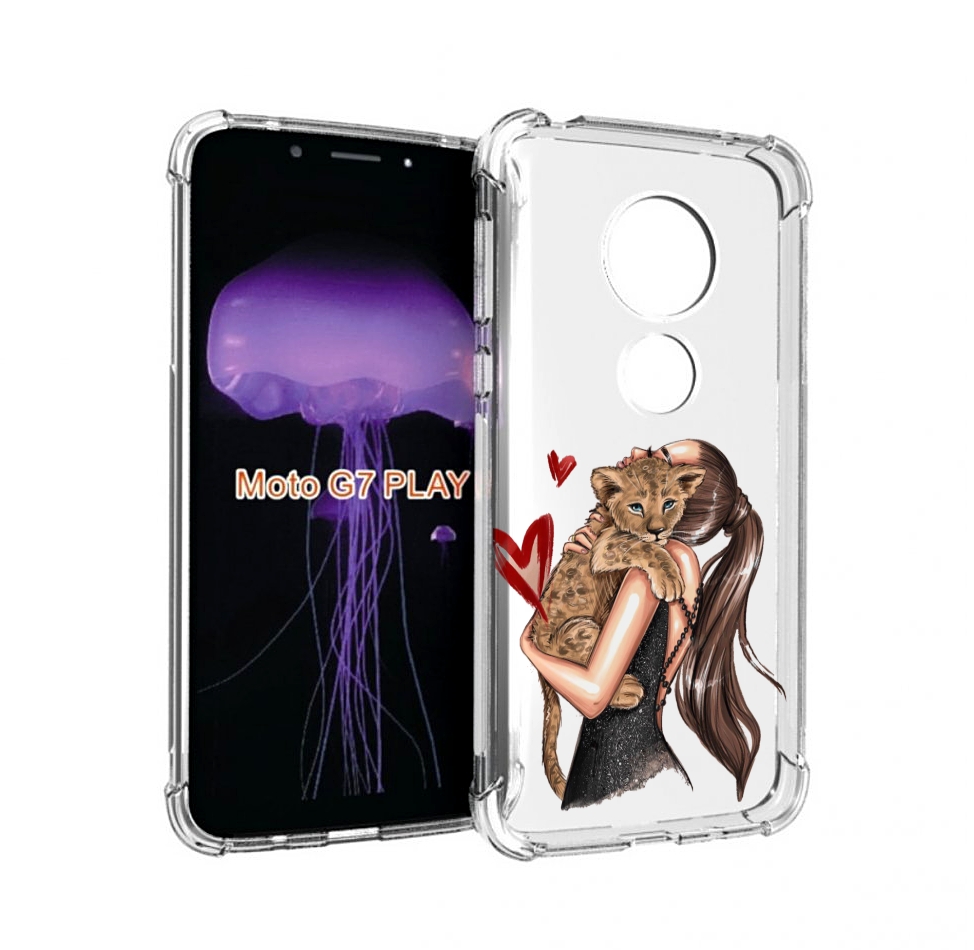 

Чехол MyPads Кошачья-любовь для Motorola Moto G7 Play, Прозрачный, Tocco