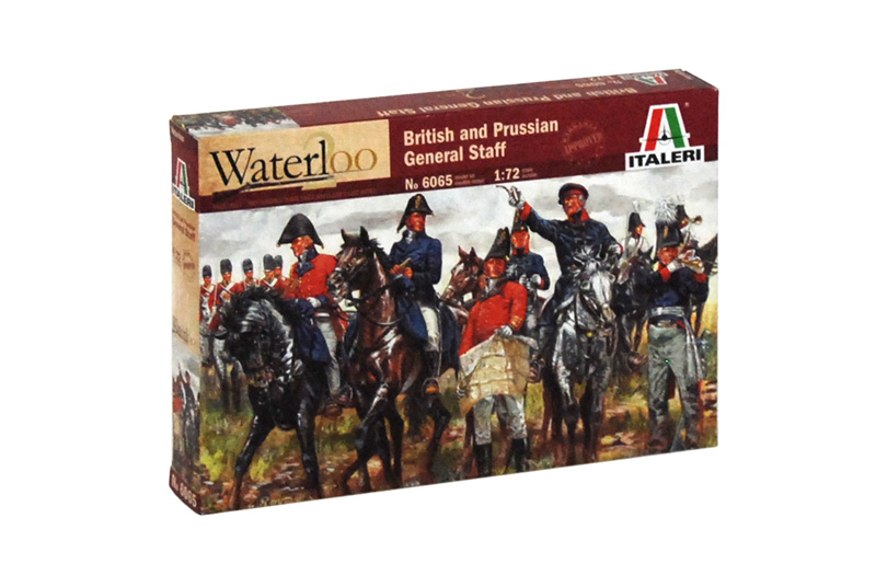 фото Сборная модель italeri 1/72 waterloo (200years) british & prussian gen.st. 6065