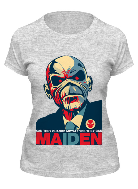 

Футболка женская Printio Iron maiden band серая XL, Серый, Iron maiden band