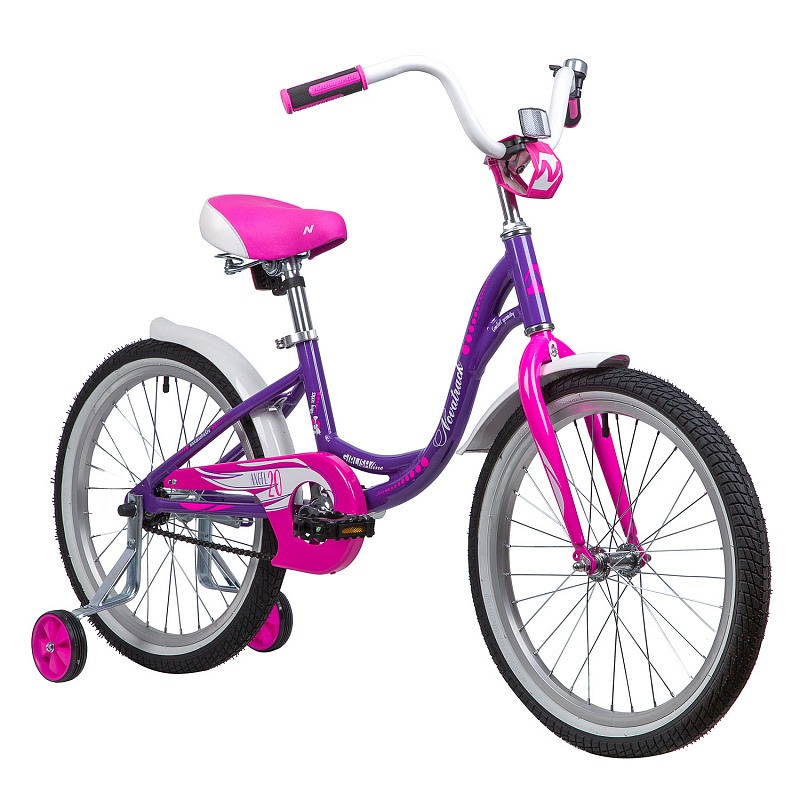 фото Велосипед novatrack "angel" (цвет: фиолетовый, 20")