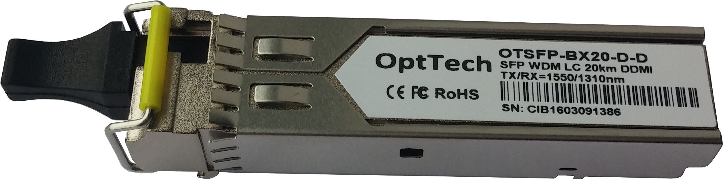 

Трансивер OptTech OTSFP-BX20-D-D, Серебристый, OTSFP-BX20-D-D