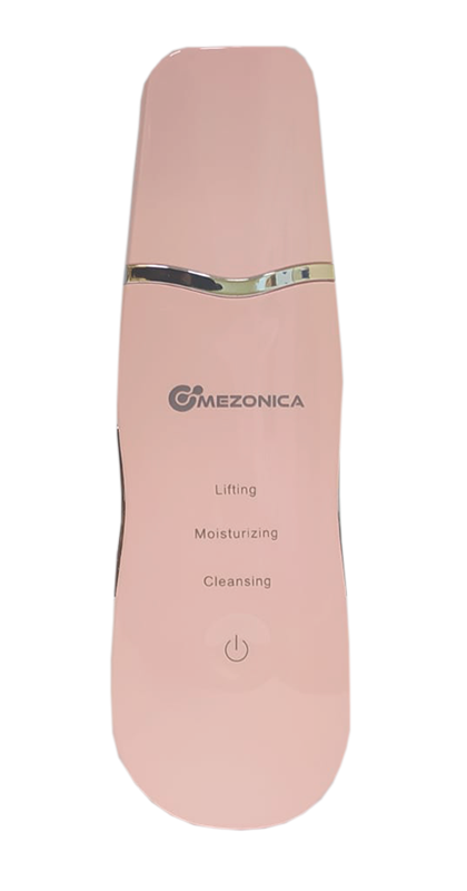 Аппарат для ультразвуковой чистки лица Mezonica, скрабер, розовый / draMUSR