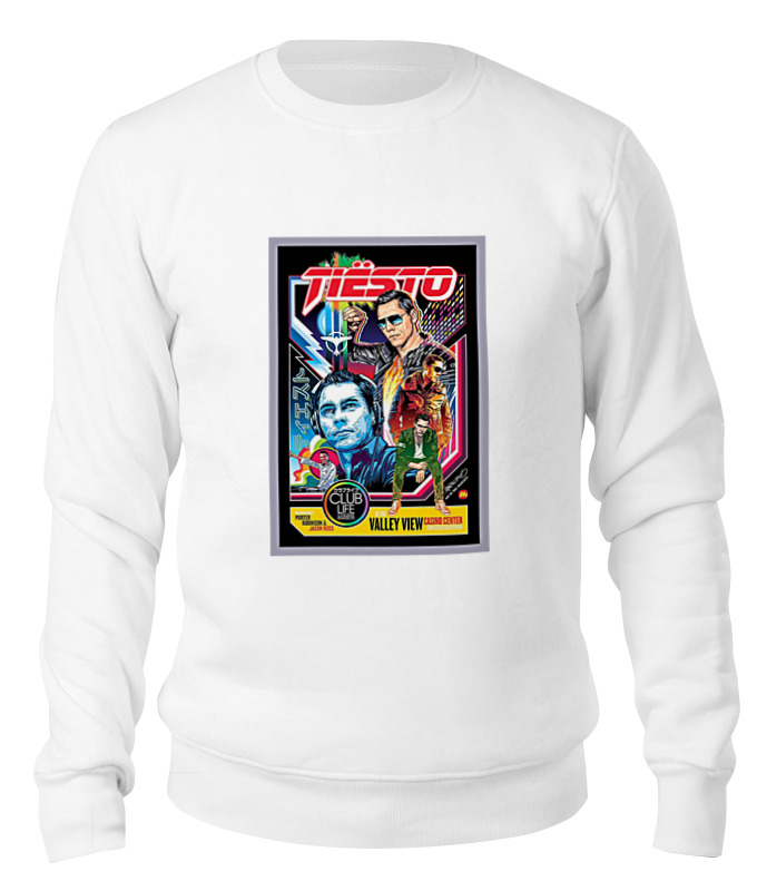 

Свитшот Printio Tiesto белый 2XL, Tiesto