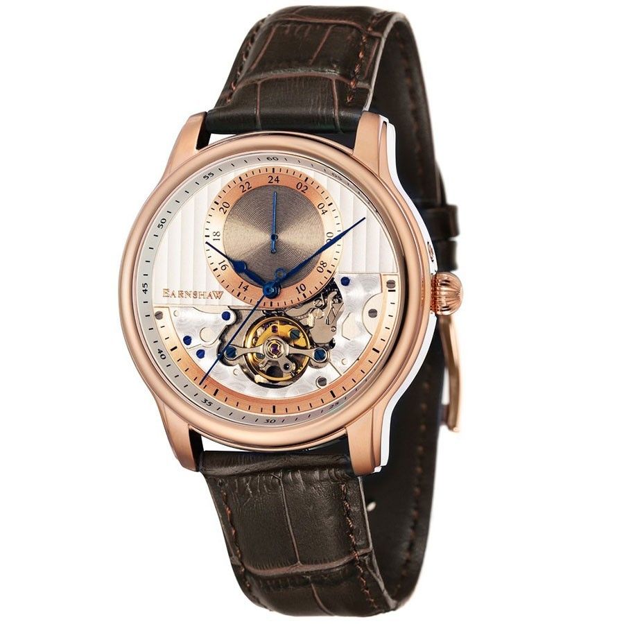 фото Наручные часы мужские earnshaw es-8085-04 коричневые