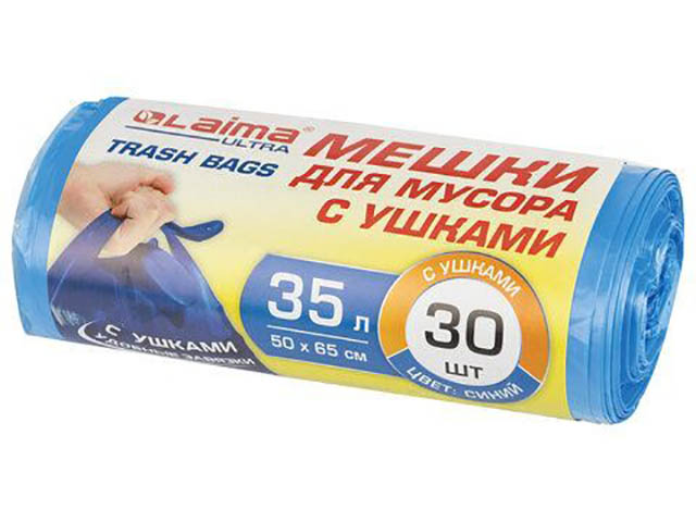 

Пакет Лайма Ultra 35L 30шт 607684, Синий, 607684
