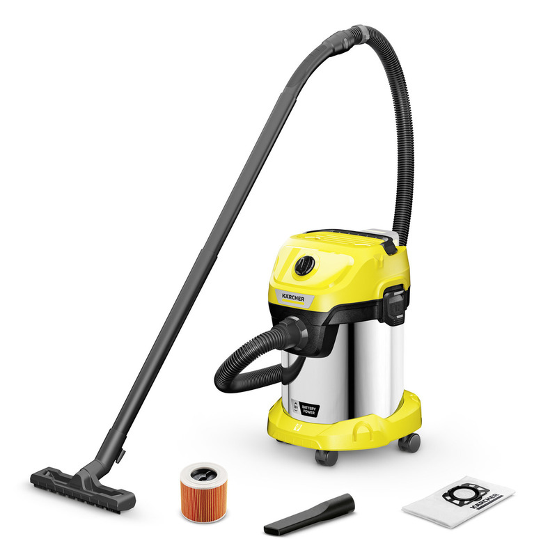 Пылесос аккумуляторный Karcher WD 3-18 S V-17/20 1.628-575 + латексные перчатки