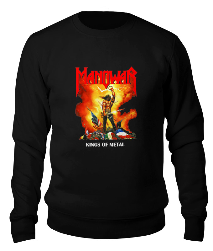 

Свитшот Printio Manowar band черный 2XL, Manowar band