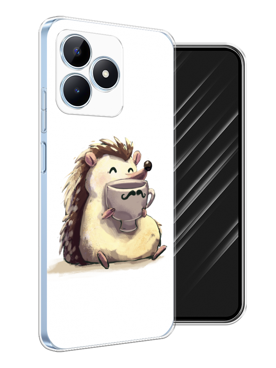 

Чехол Awog на Realme C60 "Еж кофеман", Белый;коричневый;бежевый, 2516550-1