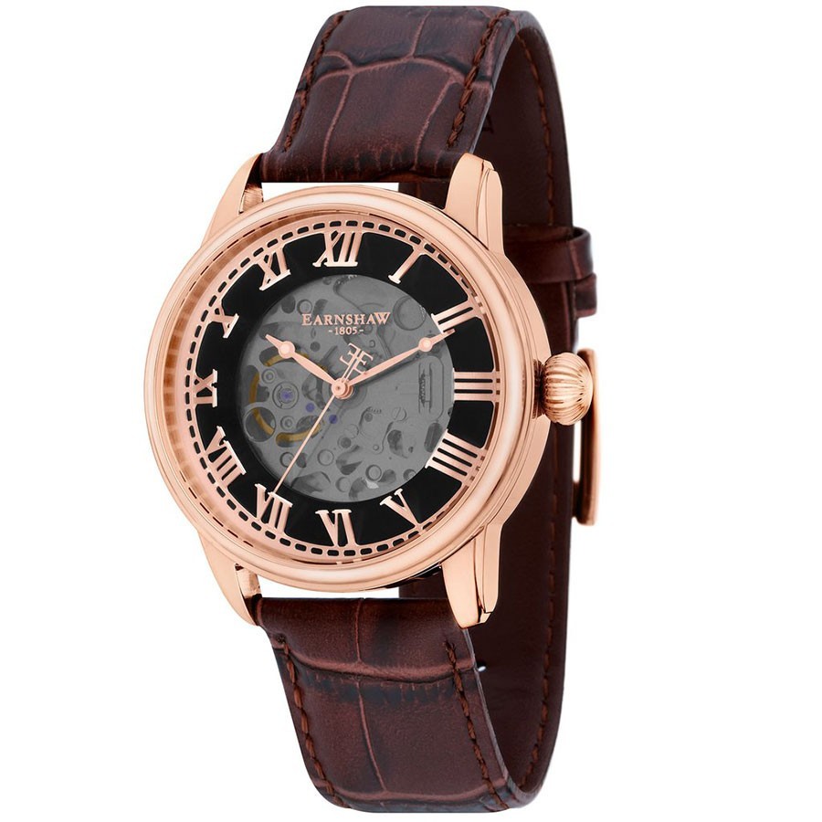 фото Наручные часы мужские earnshaw es-8808-02 коричневые