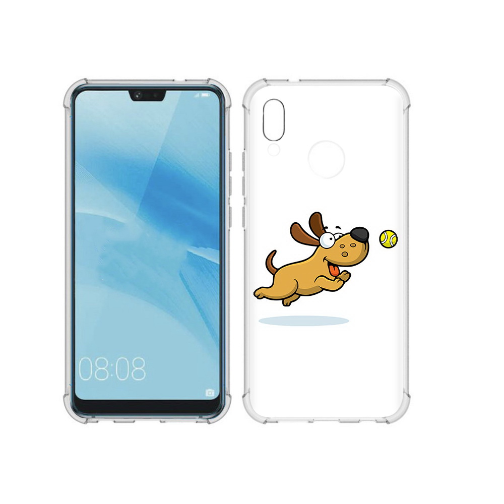 

Чехол MyPads Tocco для Huawei P20 Lite пёсик (PT130405.51.563), Прозрачный, Tocco