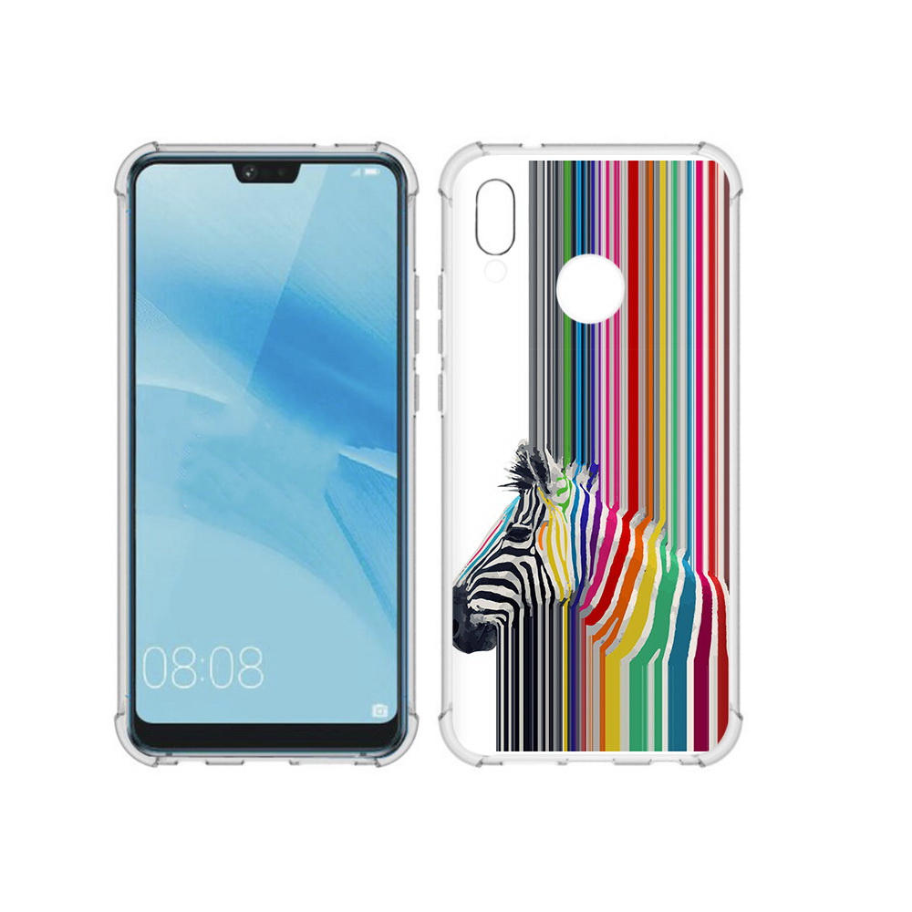 

Чехол MyPads Tocco для Huawei P20 Lite радужная зебра (PT130405.51.565), Прозрачный, Tocco