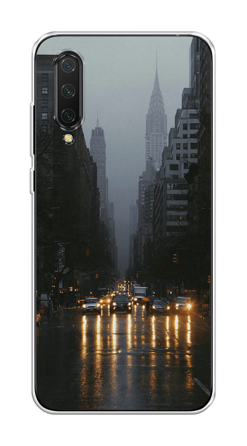 

Чехол на Xiaomi Mi CC9/Mi A3 Lite/Mi 9 Lite "Дождливый Нью Йорк", Черный;серый, 36150-1