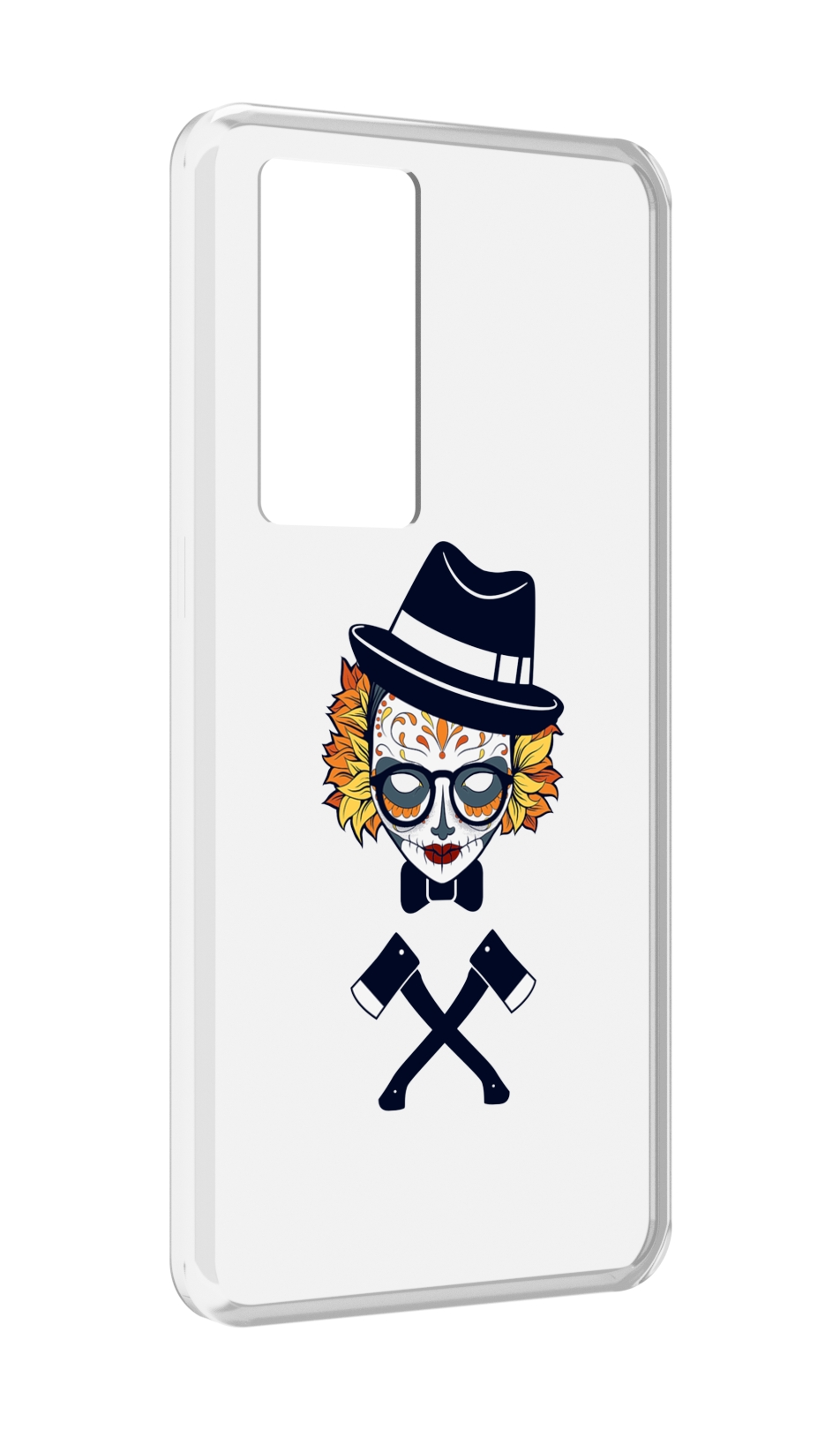 

Чехол MyPads девушка в маске с топорами рисунок для Realme GT Master Explorer Edition, Прозрачный, Tocco