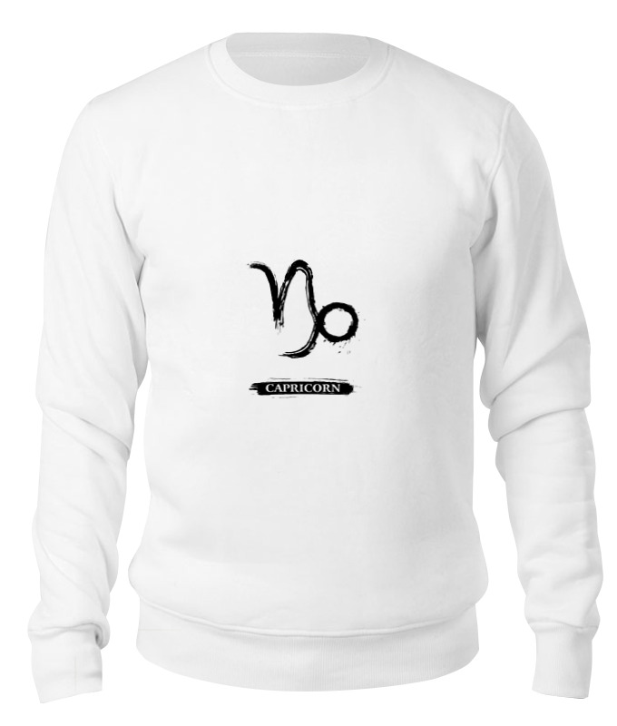 

Свитшот Printio Знак зодиака козерог белый 2XL, Знак зодиака козерог