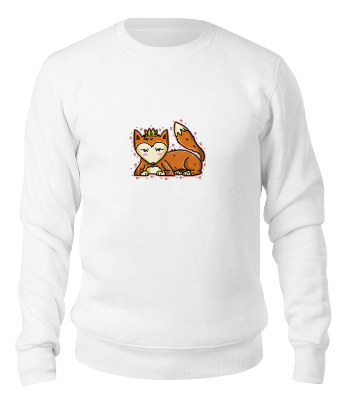 

Свитшот Printio Лисичка белый 2XL, Лисичка