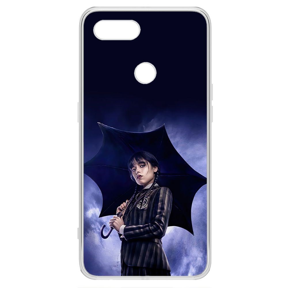 

Чехол-накладка Krutoff Clear Case Уэнсдей Аддамс - Уэнсдей под зонтом для Oppo A7, Прозрачный