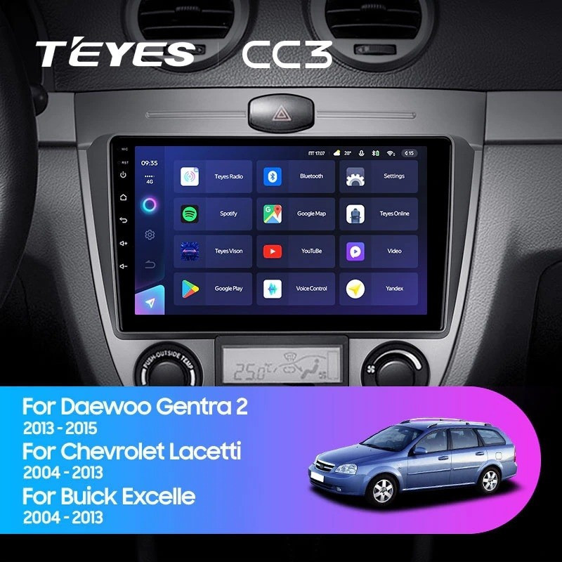Штатная магнитола TEYES CC3L 464 Chevrolet Lacetti J200 2004-2013 F1-A 2890000₽