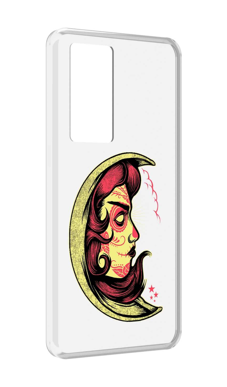 

Чехол MyPads желтый полумесяц с лицом девушки для Realme GT Master Explorer Edition, Прозрачный, Tocco