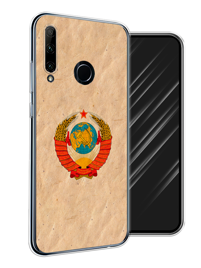 

Чехол Awog на Honor 20 Lite 2019 "Союз пролетариев", Бежевый;красный, 68950-10