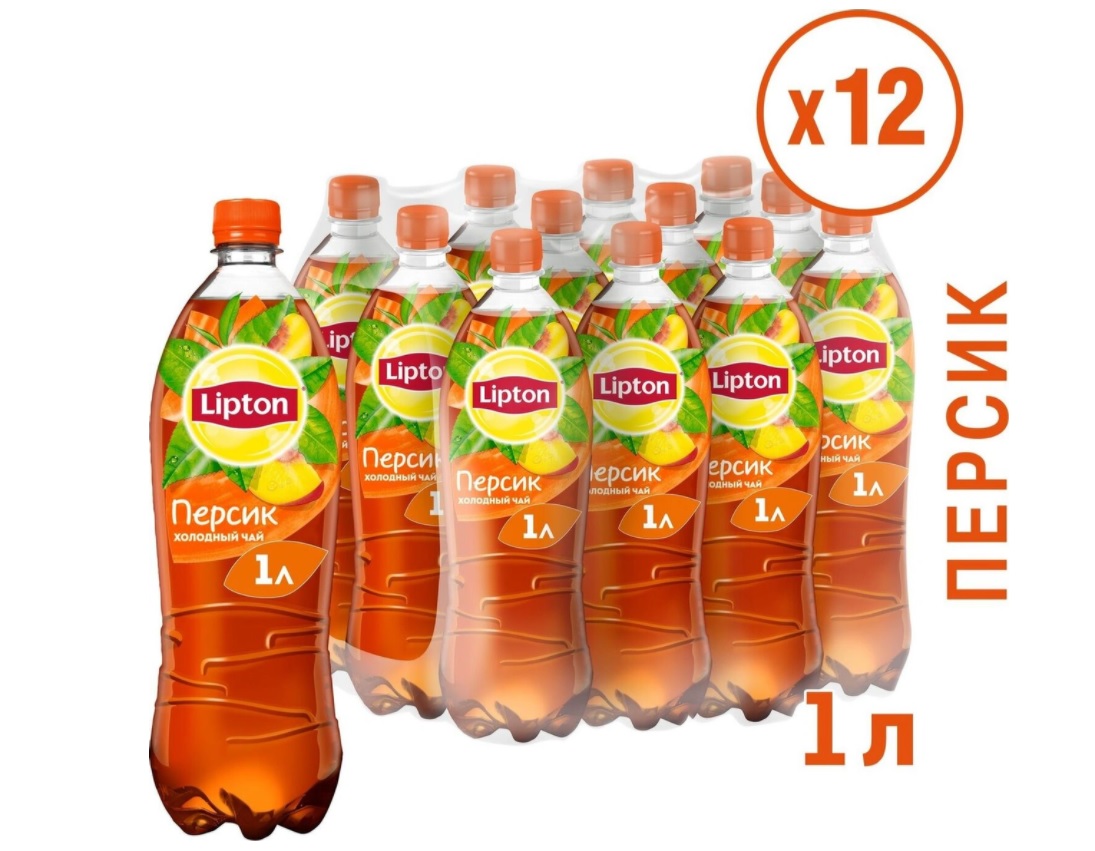 

Чай Lipton Персик 12шт по 1л