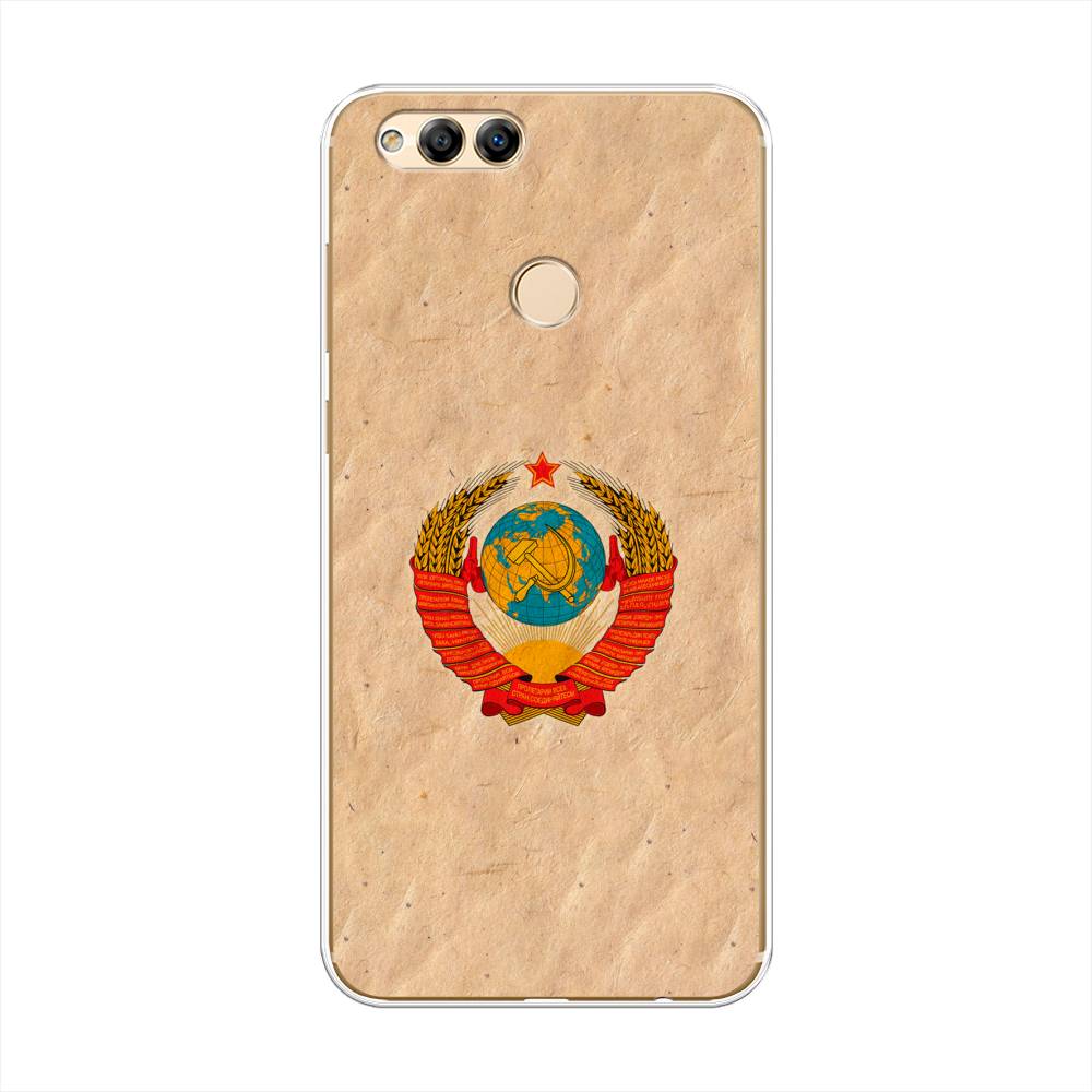 

Чехол Awog на Honor 7X "Союз пролетариев", Бежевый;красный, 63750-10