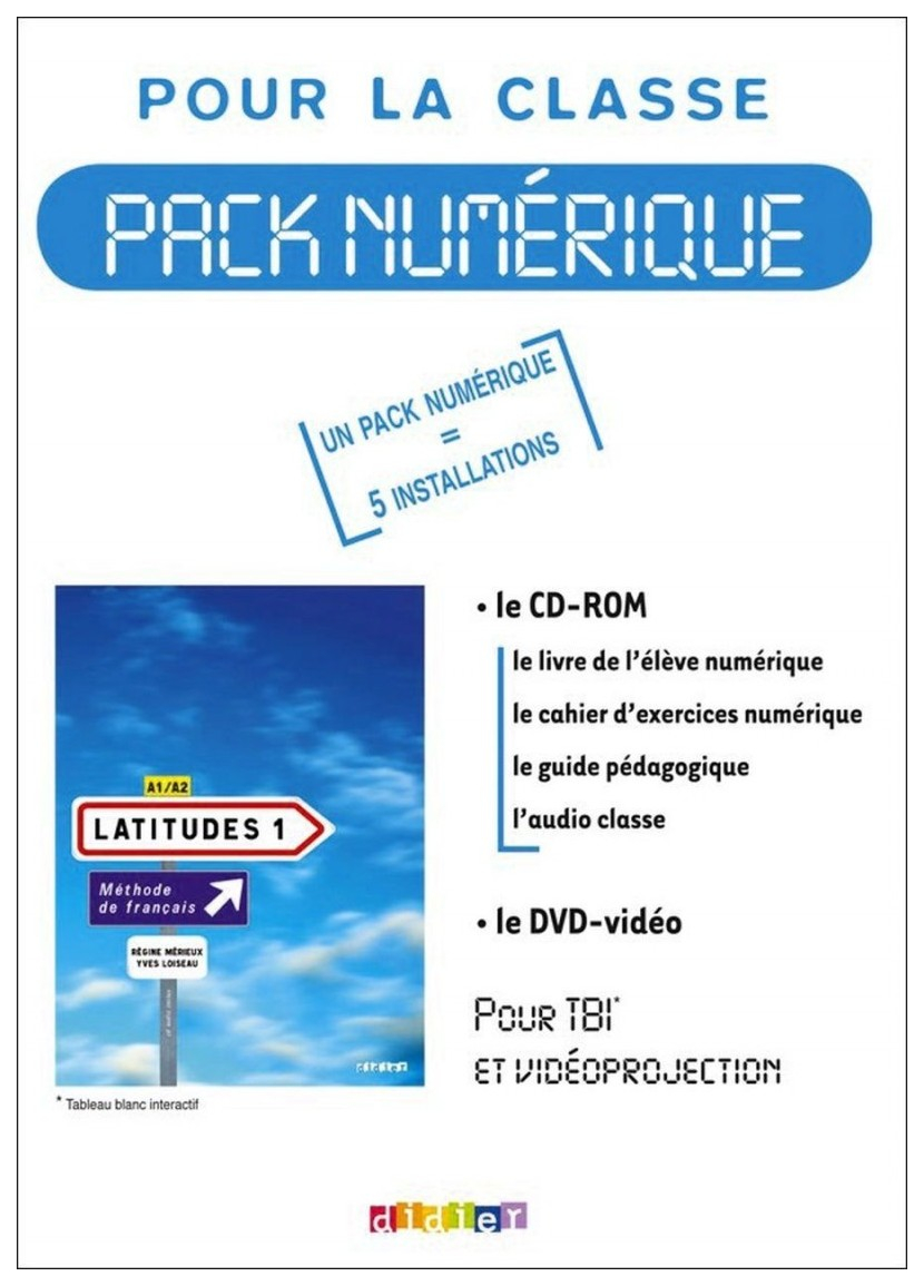 Книга Latitudes 1 Pack Numerique CDROM + DVD
