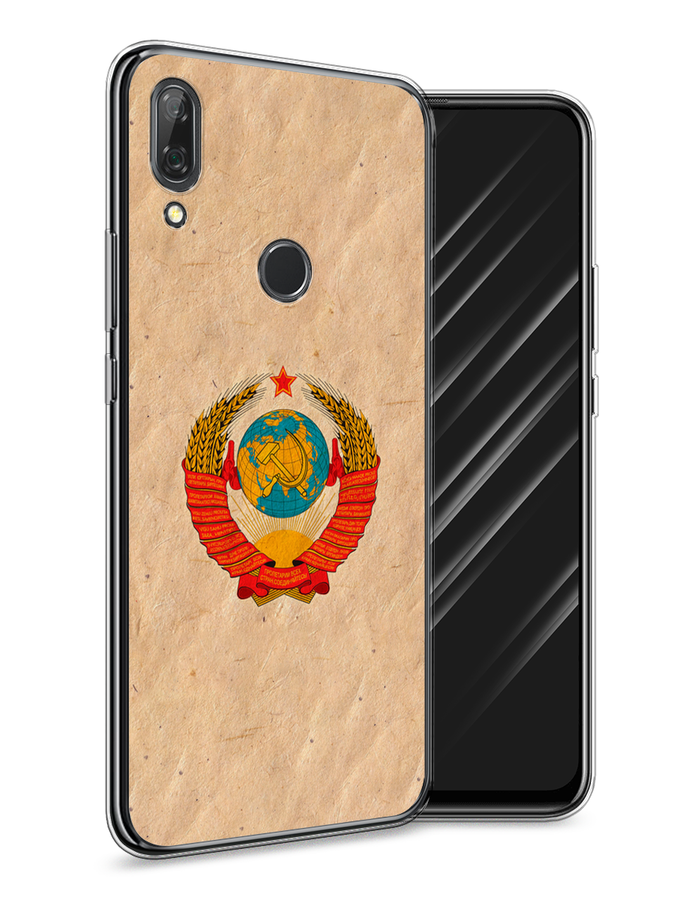 

Чехол Awog на Huawei P Smart Z "Союз пролетариев", Бежевый;красный, 69450-10
