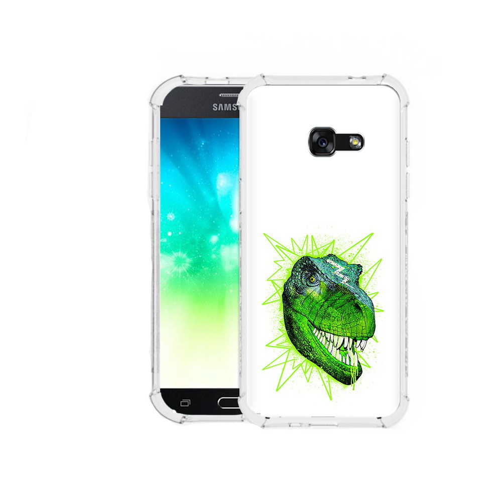

Чехол MyPads Tocco для Samsung Galaxy A3 (2016) зеленый динозавр, Прозрачный, Tocco