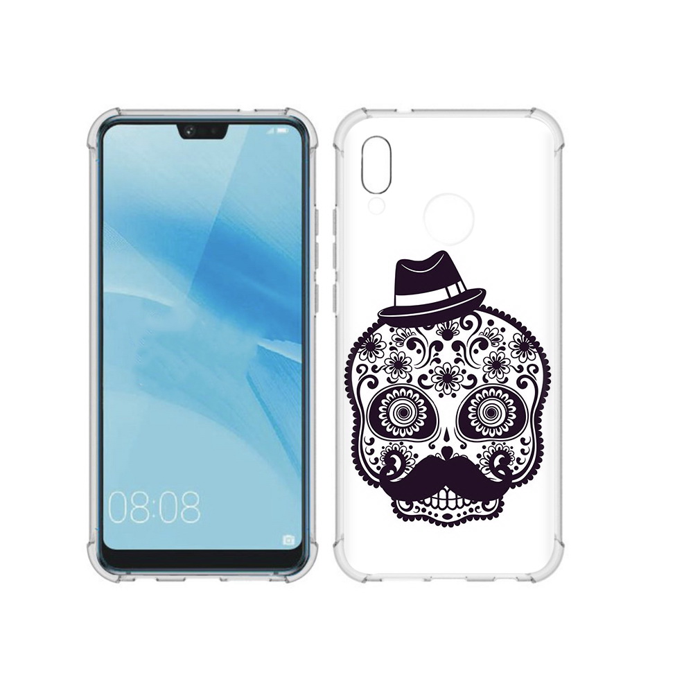 Чехол MyPads Tocco для Huawei P20 Lite разрисованный скелет (PT130405.51.575)