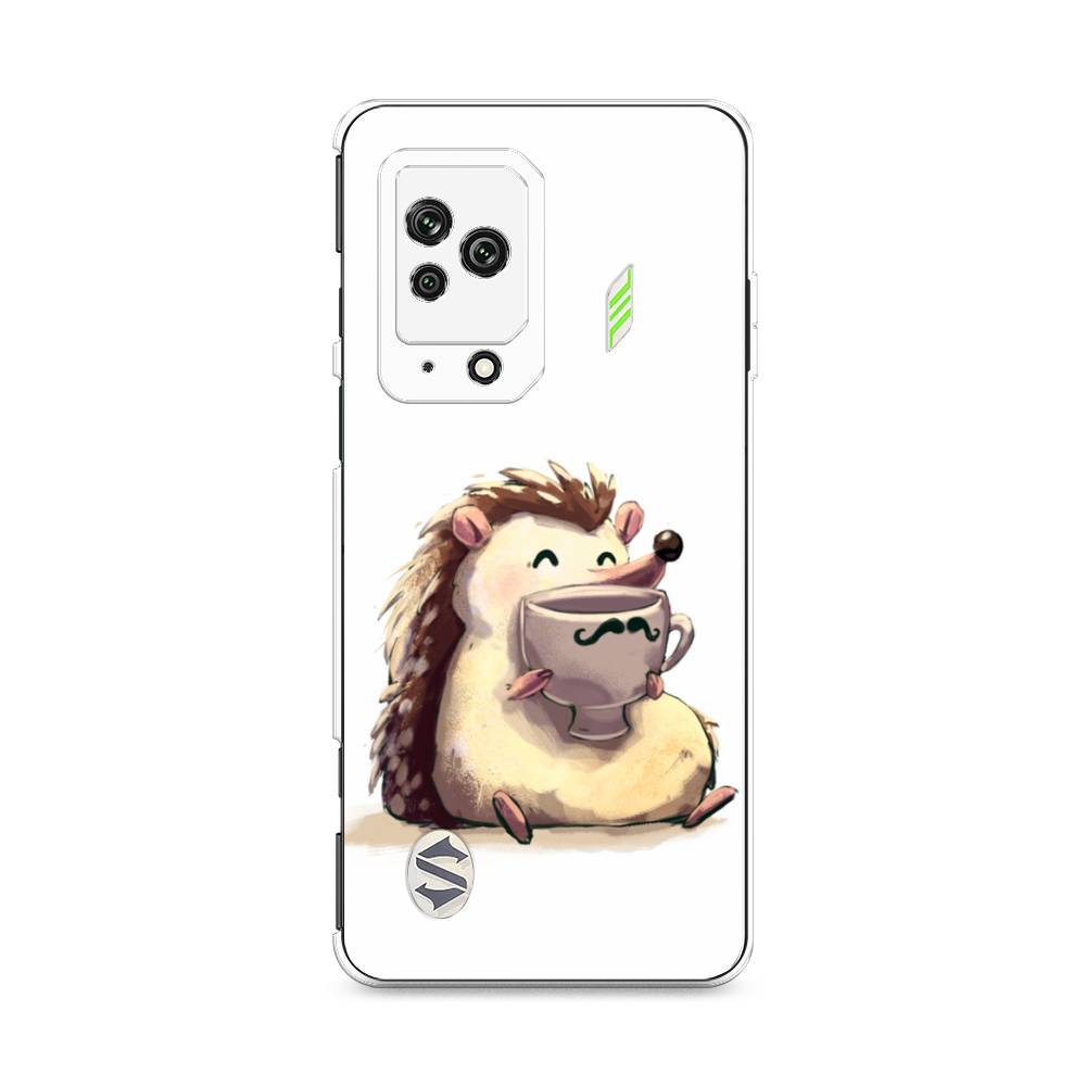 

Чехол Awog на Xiaomi Black Shark 5 "Еж кофеман", Разноцветный, 314050-10