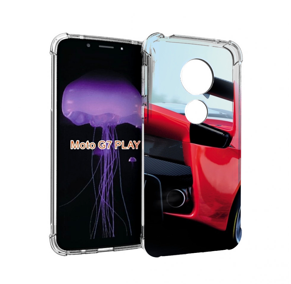 

Чехол MyPads Крыло-машины мужской для Motorola Moto G7 Play, Прозрачный, Tocco