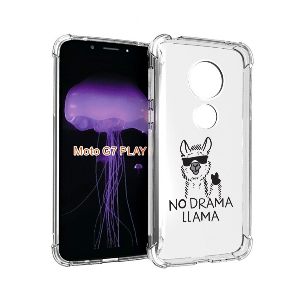 

Чехол MyPads Лама для Motorola Moto G7 Play, Прозрачный, Tocco